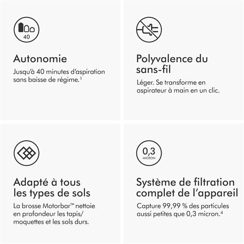 Dyson V8 Advanced – Aspirateur Balai Sans Fil