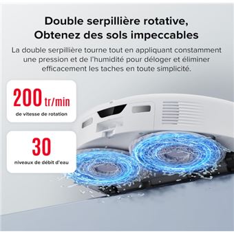 Roborock Q Revo Curv – Robot Aspirateur Laveur Hybride Haut de Gamme