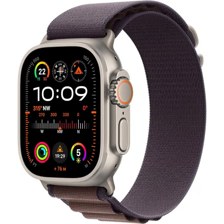 Apple Watch Ultra 2 (2023) – 49 mm LTE – Titane Naturel – Alpine Loop (L)